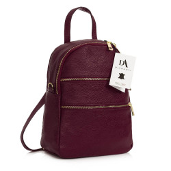 Rucsac dama din piele naturala DiAmanti Sarche Bordo